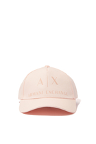 AX Logo Baseball Hat in Gabardine